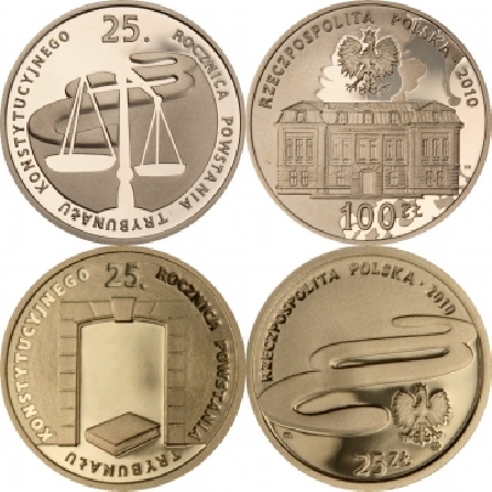 Ceny monet 25. rocznica powstania Trybunału Konstytucyjnego