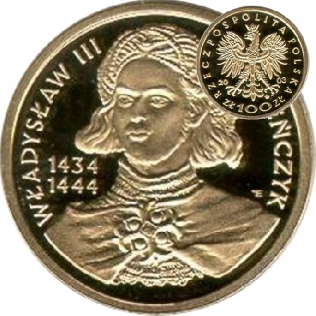 [AI] Moneta tygodnia - Władysław III Warneńczyk na monecie 100 zł z 2003 roku