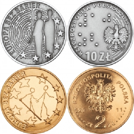 Ceny monet Europa bez barier