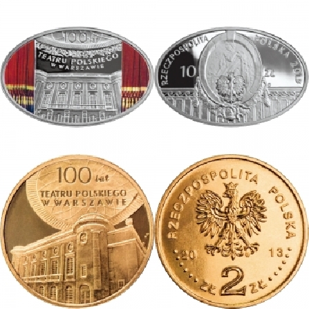 Ceny monet 100 lat Teatru Polskiego w Warszawie