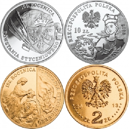 Ceny monet 150. rocznica Powstania Styczniowego