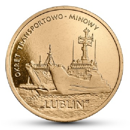 Wizerunek monety Okręt transportowo-minowy „Lublin”