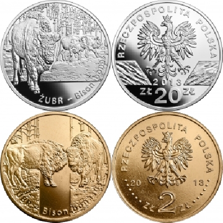 Ceny monet Żubr