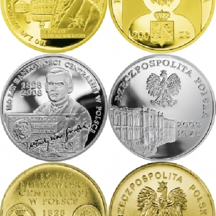 Date and prices of coins 180 years of central banking in Poland