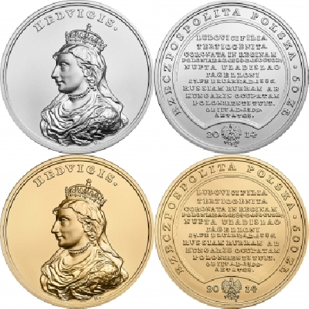 Wizerunki i ceny monet Jadwiga