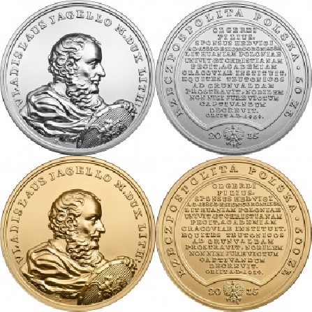 Wizerunki i ceny monet Władysław Jagiełło