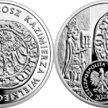 Wizerunki i ceny monet grosz Kazimierza Wielkiego