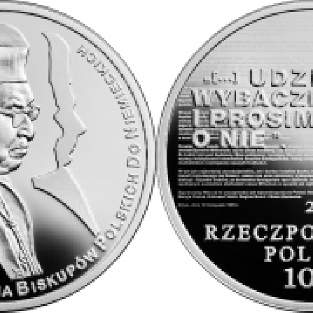 Wizerunki i ceny monet 50. rocznica wystosowania orędzia biskupów polskich do niemieckich