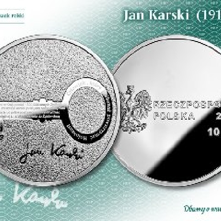 Prestigious award for coins devoted to Jan Karski (in polish)