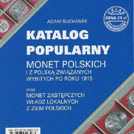 Popular catalogue of polish coins - Suchanek 2016
