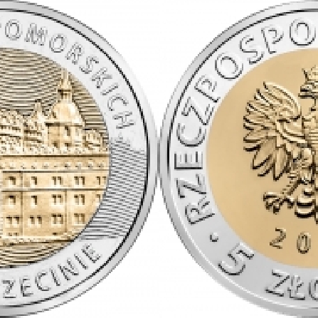 Wizerunki monet Zamek Książąt Pomorskich w Szczecinie