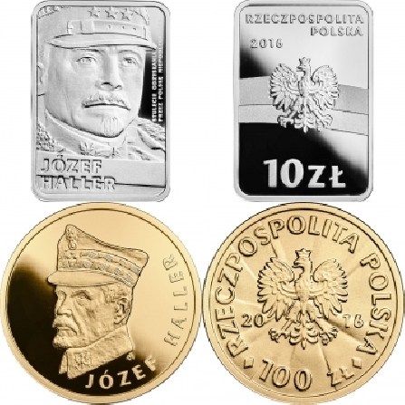 Wizerunki i ceny monet Józef Haller