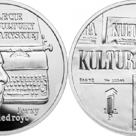 Wizerunki i ceny monet 70-lecie Kultury Paryskiej