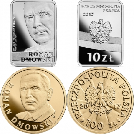 Wizerunki i ceny monet Roman Dmowski