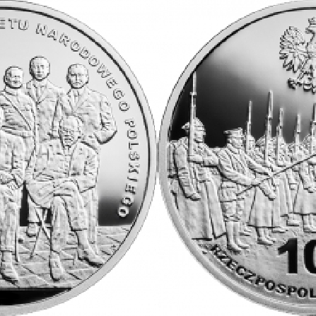 Wizerunki i ceny monet 100-lecie powstania Komitetu Narodowego Polskiego