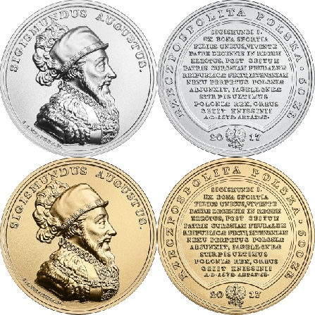 Wizerunki i ceny monet Zygmunt II August