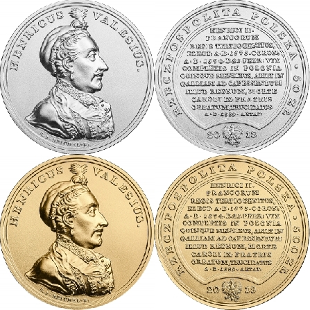 Wizerunki i ceny monet Henryk Walezy