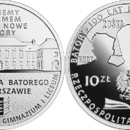 Images and prices of coins 100th Anniversary of Stefan Batory Junior and Senior High School in Warsaw