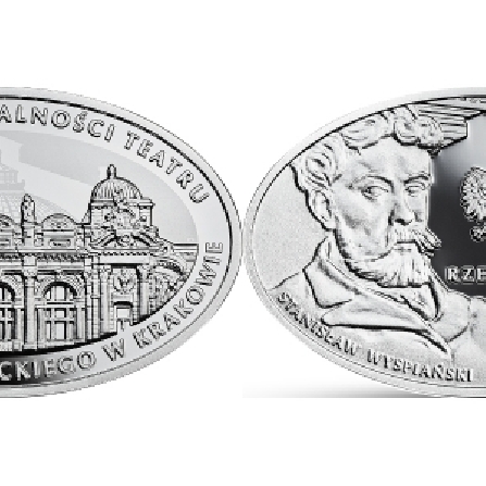Images and prices of coins 125th Anniversary of the Juliusz Słowacki Theatre in Cracow 