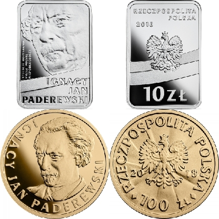 Images and prices of coins Ignacy Jan Paderewski