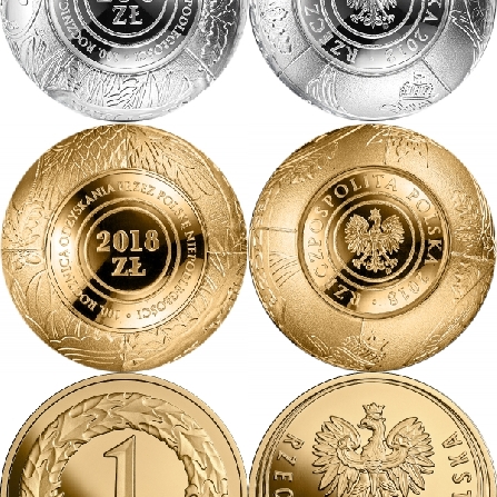 Wizerunki i ceny monet 100. rocznica odzyskania przez Polskę niepodległości