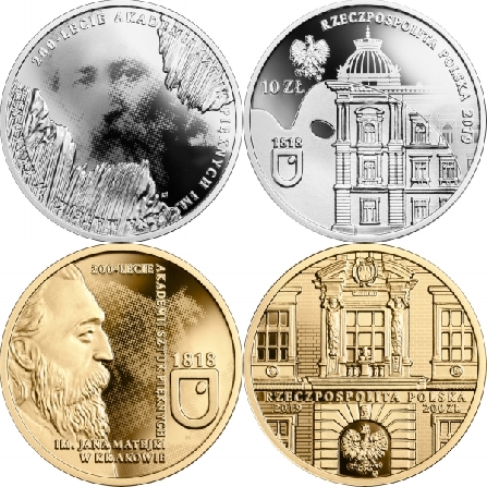 Images and prices of coins 200th Anniversary of the Jan Matejko Academy of Fine Arts in Kraków