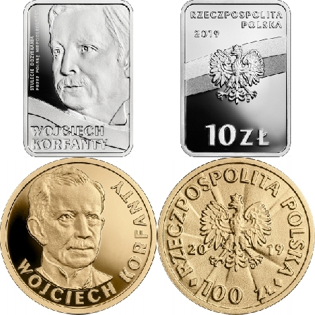 Wizerunki i ceny monet Wojciech Korfanty