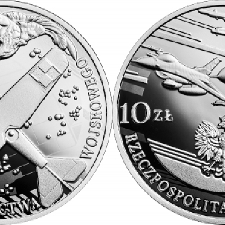 Wizerunki i ceny monet 100-lecie polskiego lotnictwa wojskowego