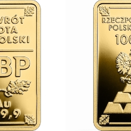 Wizerunki i ceny monet Powrót złota do Polski