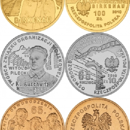 Prices o coins 65th anniversary of liberation of KL Auschwitz-Birkenau