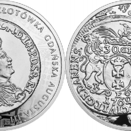 Images and prices of coins The Gdansk Złoty of Augustus III