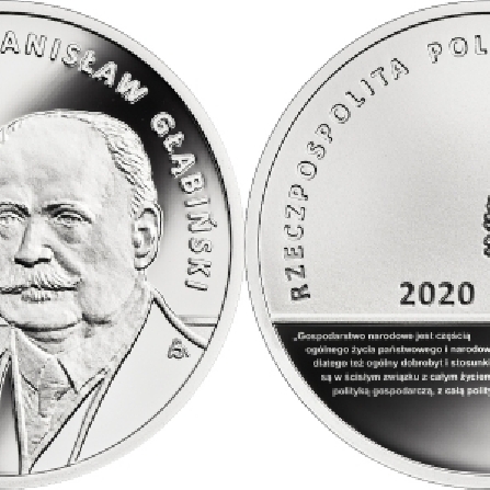 Wizerunki i ceny monet Stanisław Głąbiński
