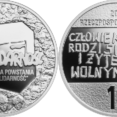 Wizerunki i ceny monet 40. rocznica powstania NSZZ Solidarność