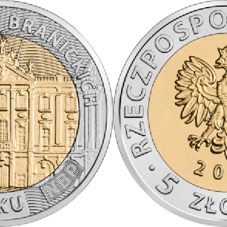 Wizerunki i ceny monet Pałac Branickich w Białymstoku