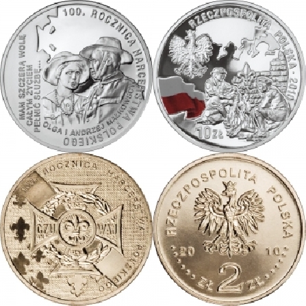 Prices of coins 100th Anniversary of Polish Scouting