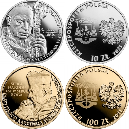 Images and prices of coins Beatification of Cardinal Stefan Wyszyński