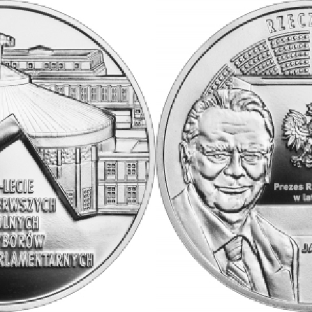 Wizerunki i ceny monet 30-lecie pierwszych wolnych wyborów parlamentarnych