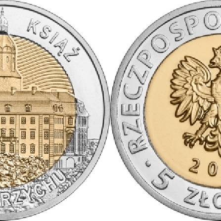Wizerunki i ceny monet Zamek Książ w Wałbrzychu