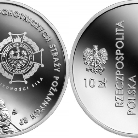 Wizerunki i ceny monet 100-lecie powstania Związku Ochotniczych Straży Pożarnych RP