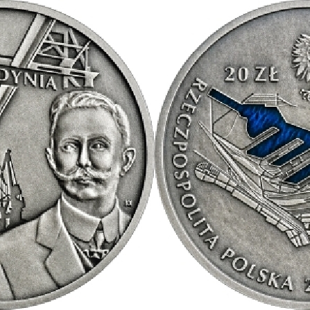 Wizerunki i ceny monet 100-lecie Portu Gdynia