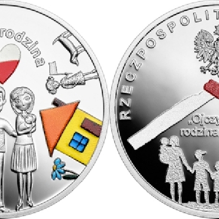 Wizerunki i ceny monet Polska rodzina