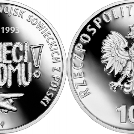 Wizerunki i ceny monet 30. rocznica wycofania wojsk sowieckich z Polski