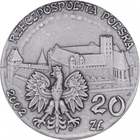 Awers monety20 zł Zamek w Malborku