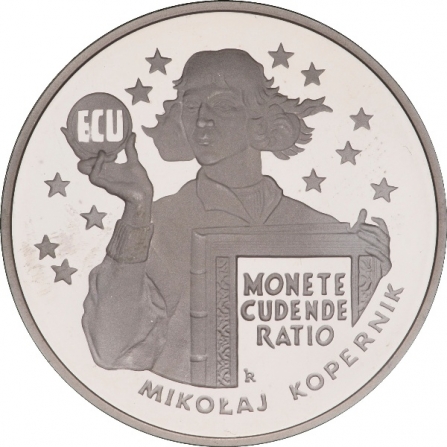 Rewers monety 20 zł Mikołaj Kopernik - ECU
