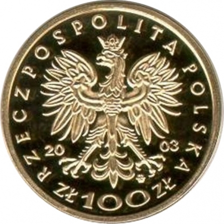 Awers monety100 zł Władysław III Warneńczyk (1434-1444)