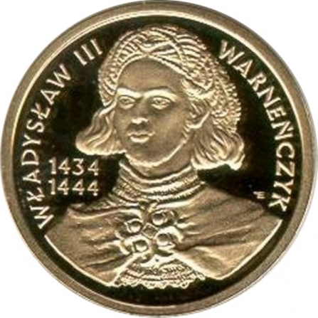 Rewers monety 100 zł Władysław III Warneńczyk (1434-1444)