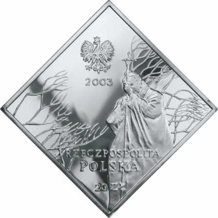 Rewers monety 20 zł Jan Paweł II, 25-lecie pontyfikatu