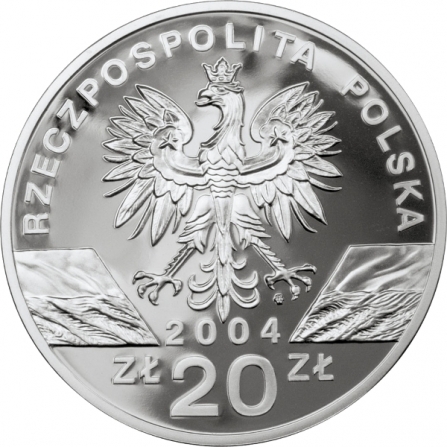 Awers monety20 zł Morświn (łac. Phocoena phocoena)