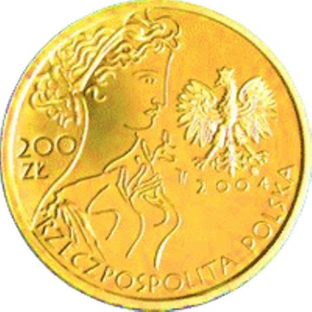 Awers monety200 zł Igrzyska XXVIII Olimpiady, Ateny 2004