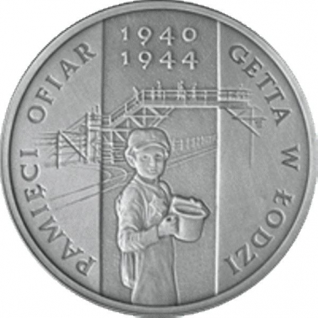 Coin reverse 20 pln In Memoriam of Victims of the Łódź Ghetto